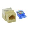 CAT 6 Toolless Keystone Jack Ivory