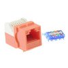 CAT 6 Toolless Keystone Jack Orange