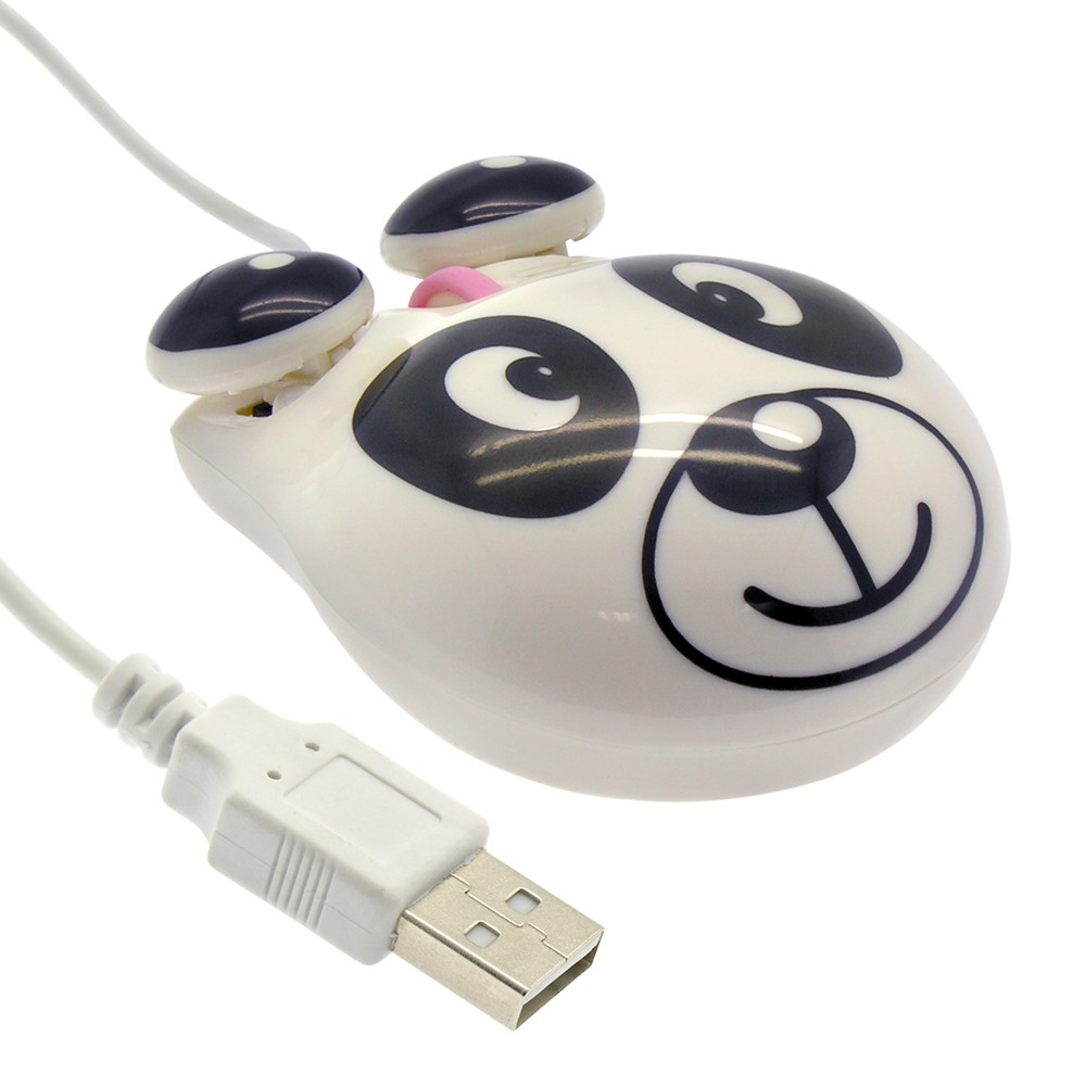 Panda Mouse USB Plug 2-Button GOWOS 10 Pack Scroll 