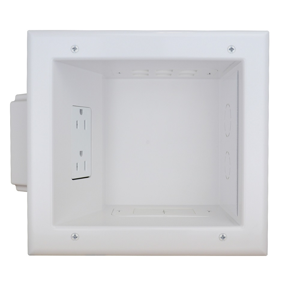 Recessed Media Box II w/ 15 Amp/125 Volt Duplex Receptacle, ETL SKU