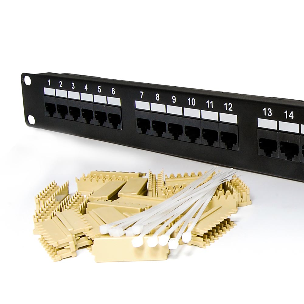 Cat6 110 Type 24-Port Shielded Patch Panel