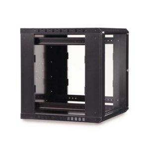 12U LINIER® Fixed Wall Mount Cabinet - Glass Door dimetric