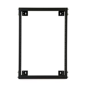 15U 18” Deep Open Frame Wall Rack front