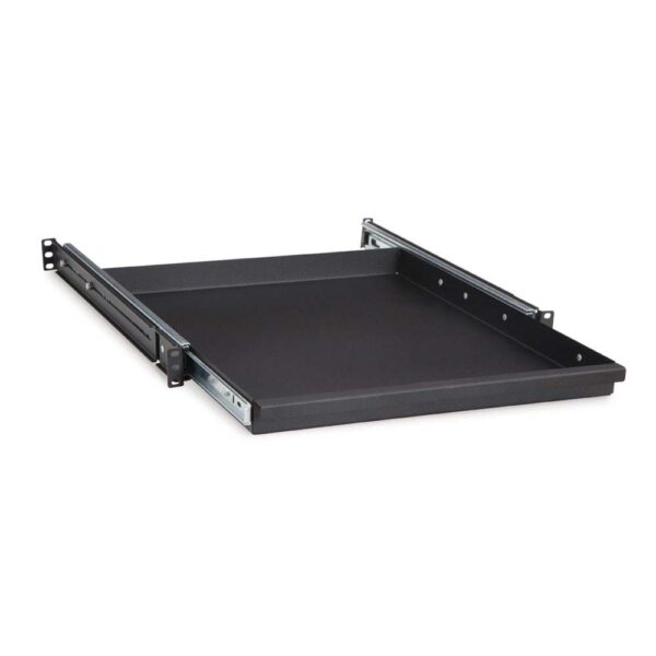 1U 20 Rack Mountable Sliding Shelf isometric opened