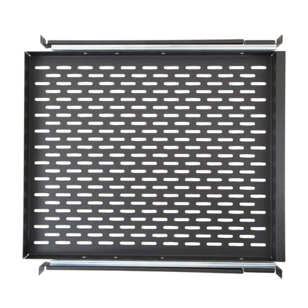 1U 20 Vented Rack Mountable Sliding Shelf bottom