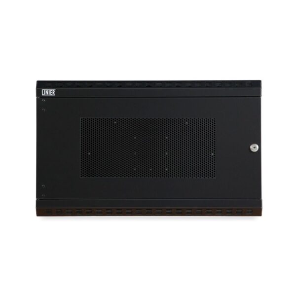 6U LINIER® Fixed Wall Mount Cabinet - Vented Door front