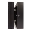 6U LINIER® Swing-Out Wall Mount Cabinet - Glass Door side lock