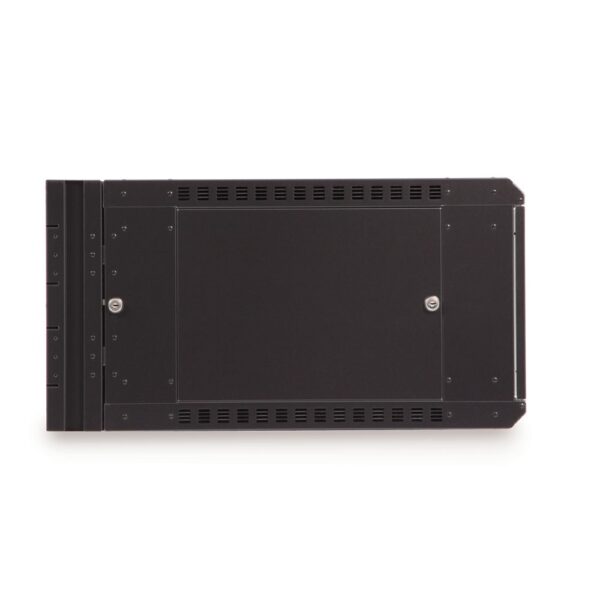 6U LINIER® Swing-Out Wall Mount Cabinet - Solid Door side