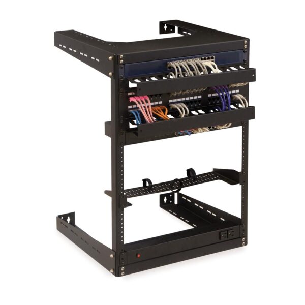 8U 18 Deep Open Frame Wall Rack application