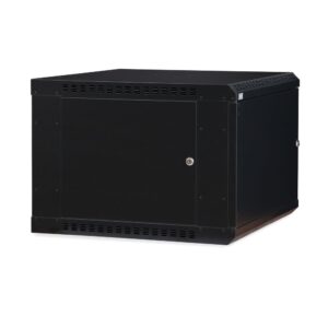 9U LINIER® Fixed Wall Mount Cabinet - Solid Door dimetric