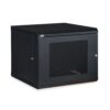 9U LINIER® Fixed Wall Mount Cabinet - Vented Door isometric