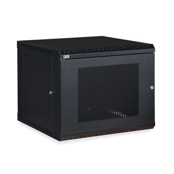 9U LINIER® Fixed Wall Mount Cabinet - Vented Door isometric