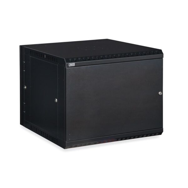 9U LINIER® Swing-Out Wall Mount Cabinet - Solid Door isometric