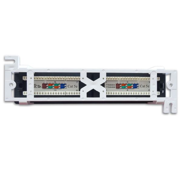 CAT 5E 12-Port Patch Panel - Back View