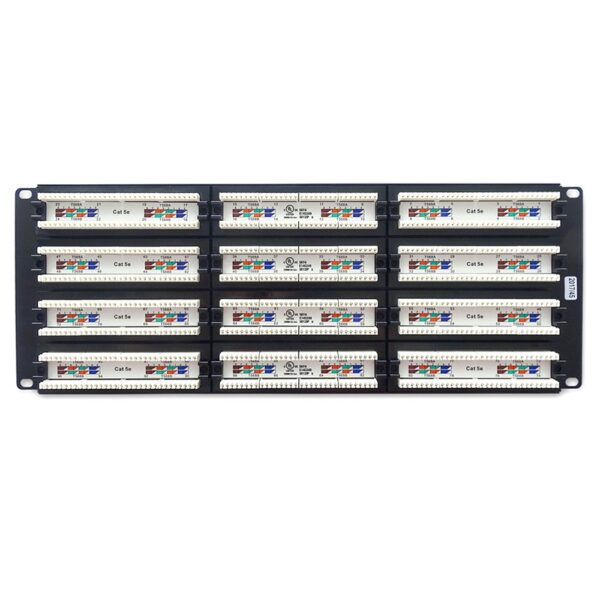 CAT 5E 96-Port Patch Panel Rackmount - Back View