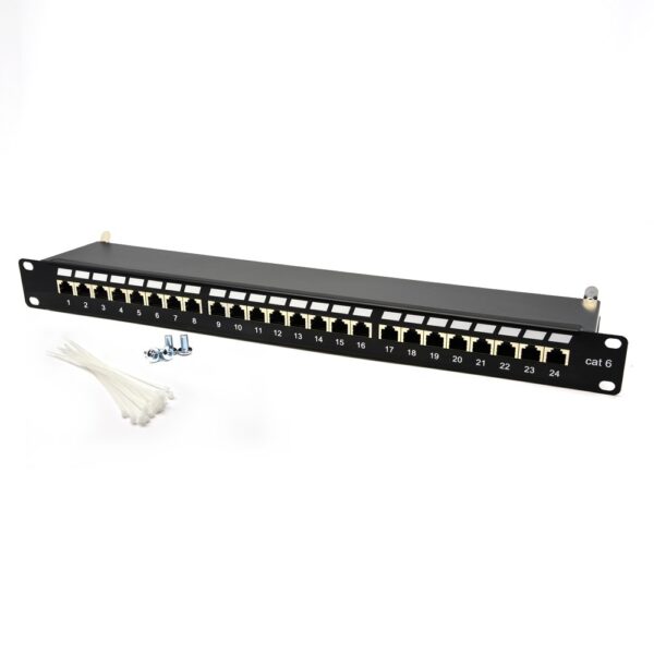 CAT 6 24 Port Shielded Patch Panel