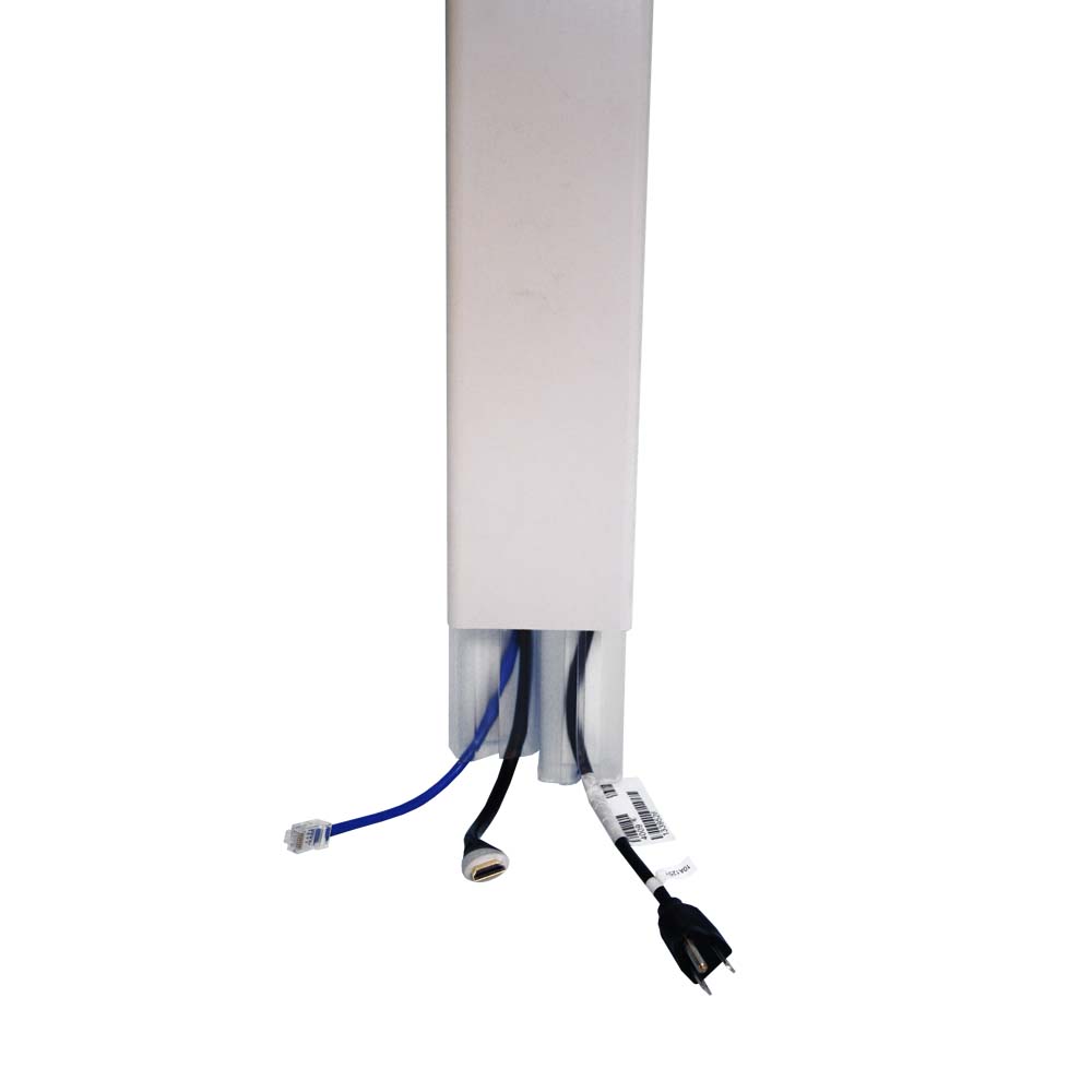 Wirehider FSTVK-01 TV Cord Cover Kit for Wall Mounted TV - 48in, White
