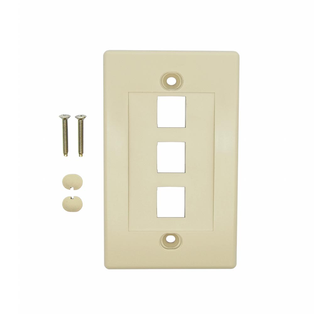3 Port Keystone Wall Plate Decora Type American Teledata Store