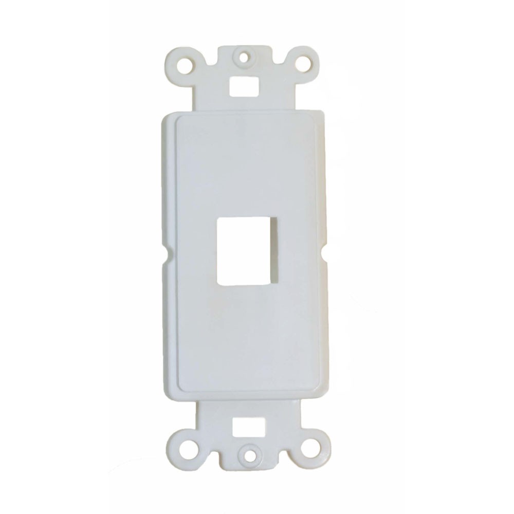 Decor 1-Port Keystone Insert - White - American Teledata Store