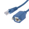 Panel-Mount Blue  Patch Cable