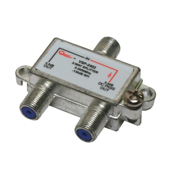 Satellite Splitter, 2Way, Horizontal, 3Ghz American Teledata Store