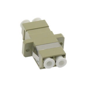 LC/UPC Multimode Duplex Fiber Optic Coupler with Flange