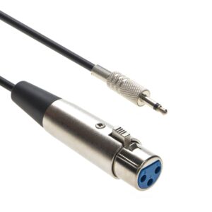 6Ft XLR Female to 3.5mm Mono Male Cable
